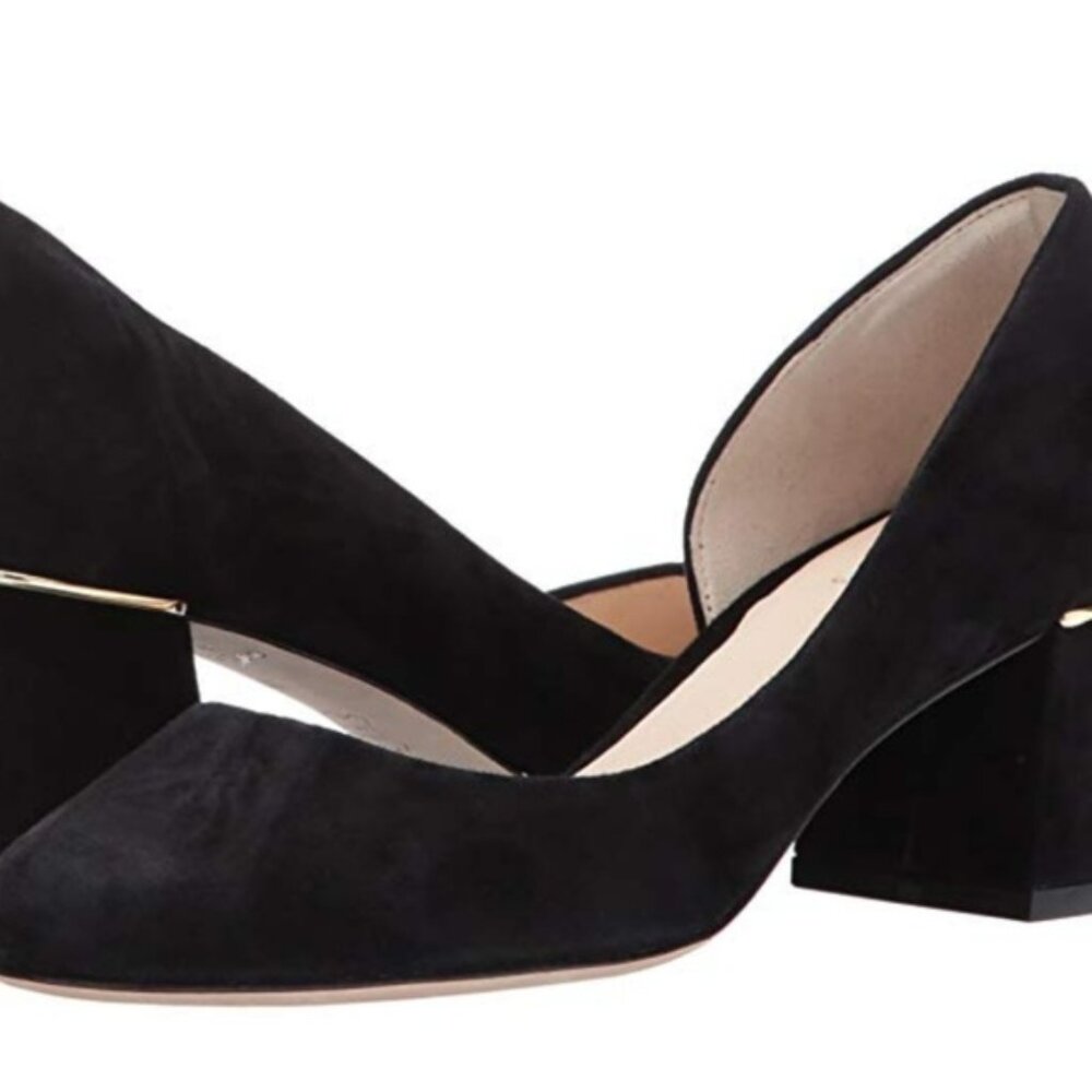 Cole Haan Laree Grand Pump Black Suede Size 10